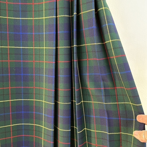 Pendleton Virgin Wool Pleated Plaid Maxi Skirt - Picture 6 of 8